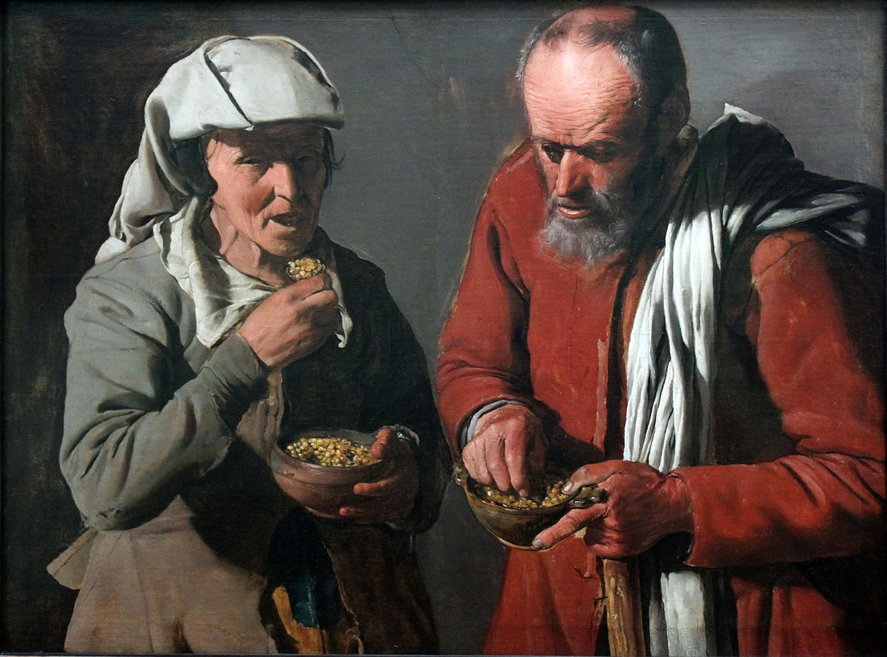 Coppia di contadini che mangiano - Staatliche Museen, Berlin
